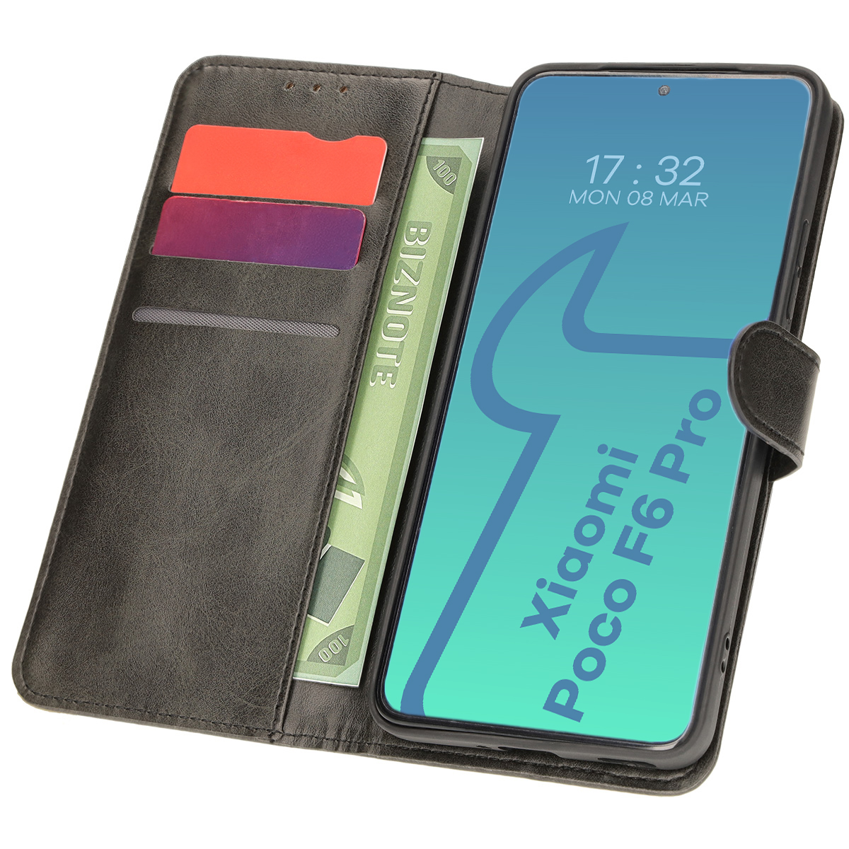 Etui z klapką Bizon Case Pocket do Xiaomi Poco F6 Pro