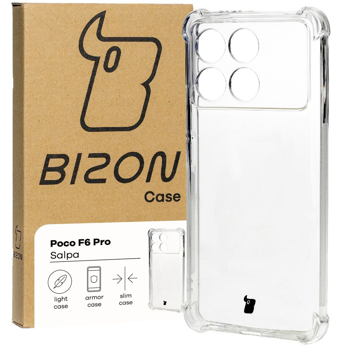 Przezroczyste etui Bizon Case Salpa do Xiaomi Poco F6 Pro