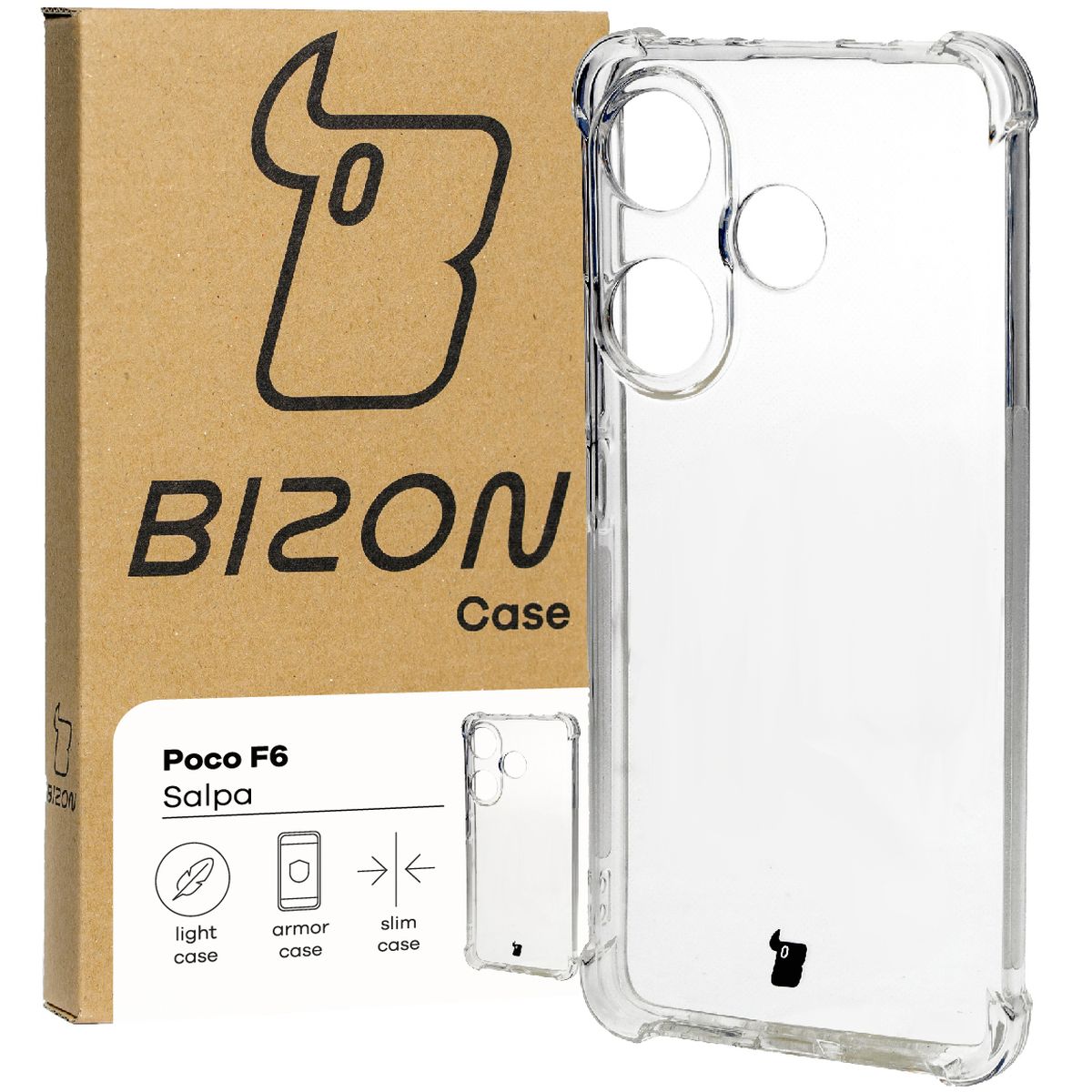 Przezroczyste etui Bizon Case Salpa do Xiaomi Poco F6