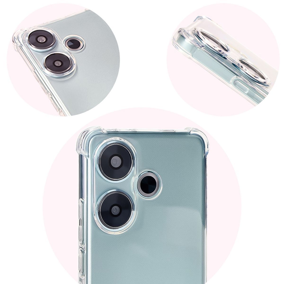 Wzmocnione narożniki, podwyższone krawędzie ekranu i kropkowana struktura w etui Bizon Case Salpa