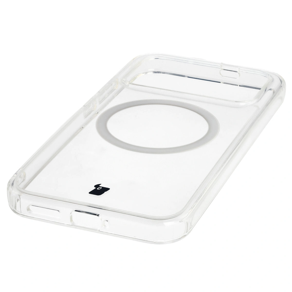 Zintegrowane przyciski, wycięcia i hybrydowy materiał w etui Bizon Case CrystalO do Xiaomi POCO F8 Pro