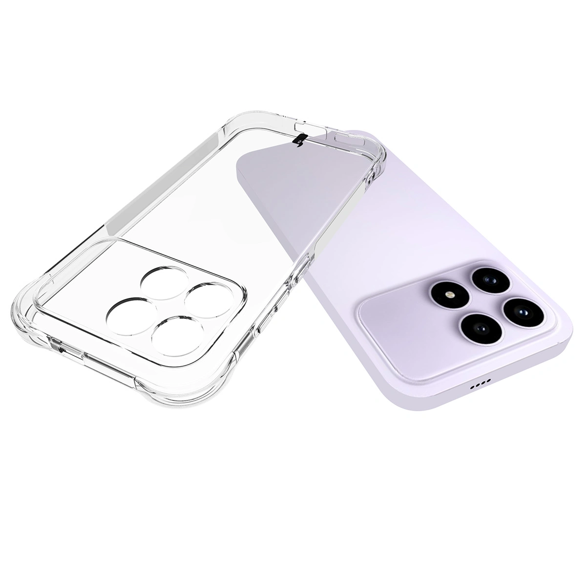 Dedykowane wycięcia i podwyższone krawędzie aparatu w etui Bizon Case Salpa do Xiaomi POCO F8 Pro