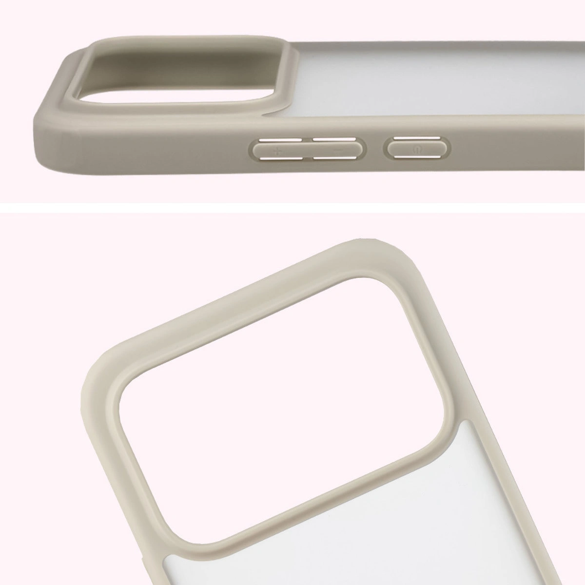 Pełne wycięcie i podwyższone krawędzie aparatu w etui Bizon Case Angelo do Xiaomi POCO F8 Ultra