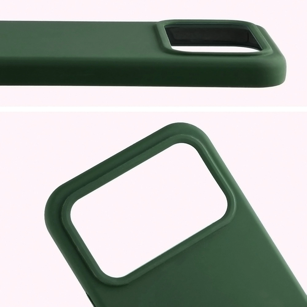 Zbliżenie na wycięcie na obiektywy w etui Bizon Soft Case do Xiaomi POCO F8 Ultra