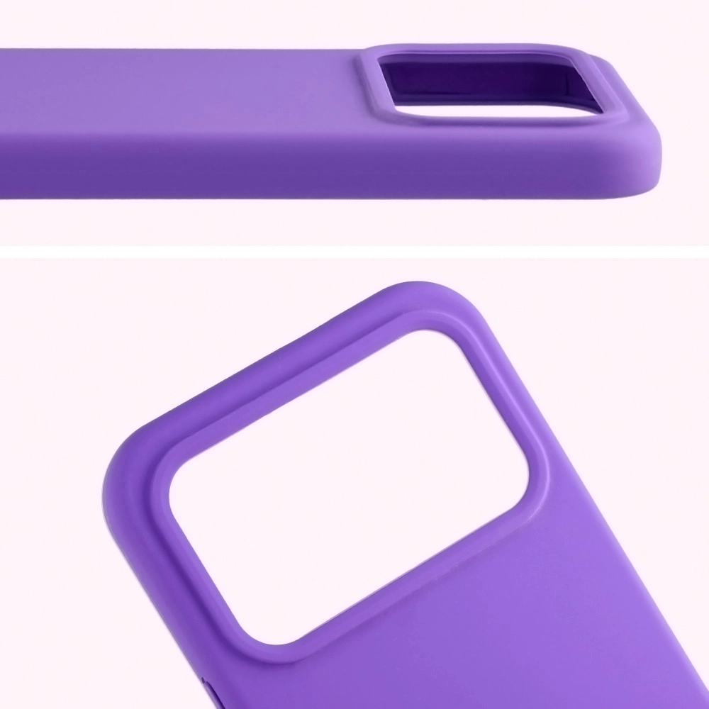 Zbliżenie na wycięcie na obiektywy w etui Bizon Soft Case do Xiaomi POCO F8 Ultra