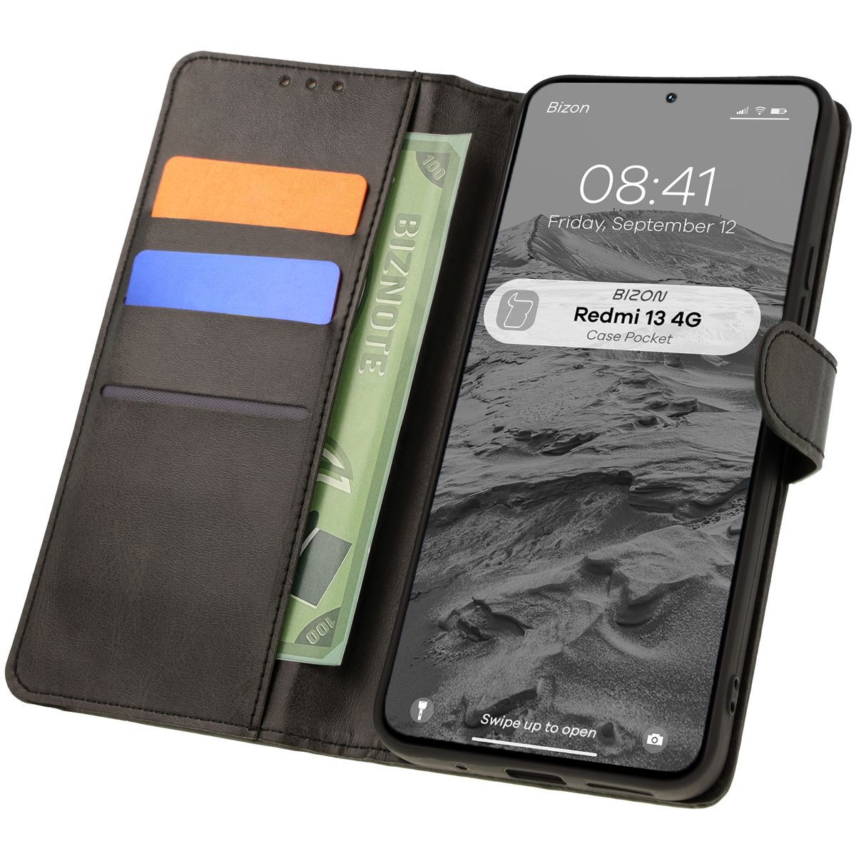 Etui z klapką Bizon Case Pocket do Xiaomi Redmi 13 4G