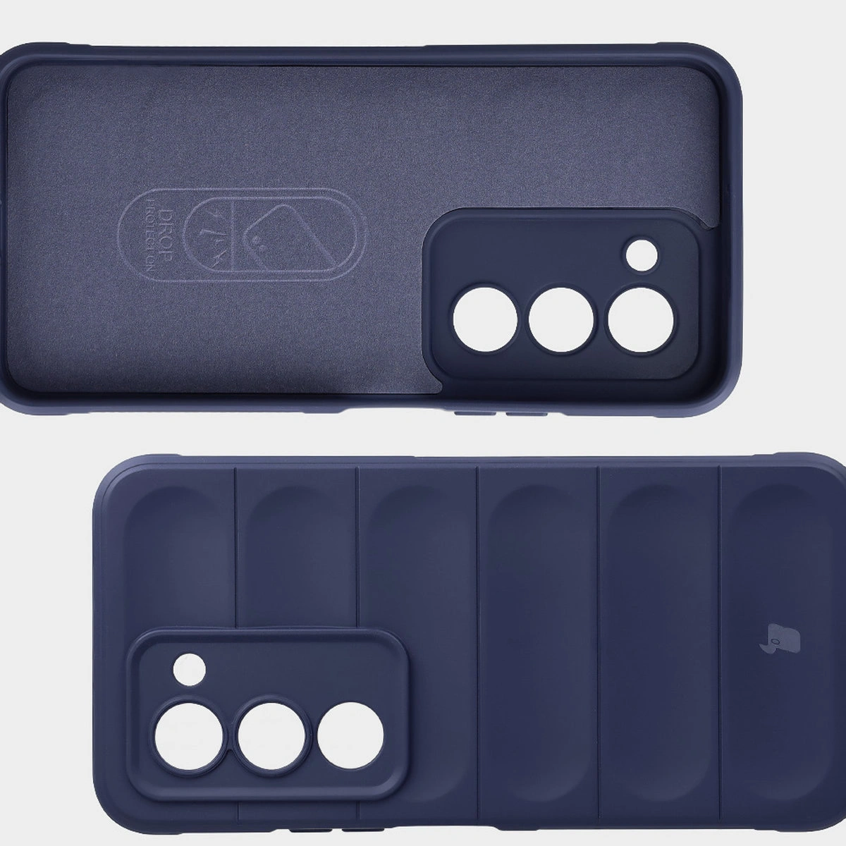 Wyściółka z mikrofibry, wyżłobienia na pleckach i wzmocnione narożniki w etui Bizon Case Tur do Xiaomi Redmi 15 4G / 5G