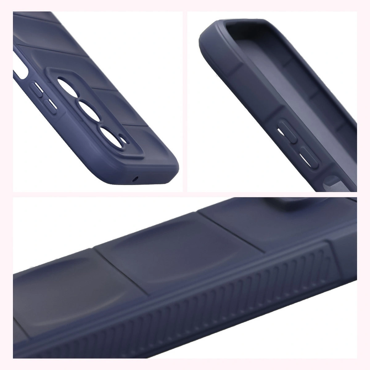 Teksturowane boki i podwyższone krawędzie ekranu i aparatu w etui Bizon Case Tur do Xiaomi Redmi 15 4G / 5G