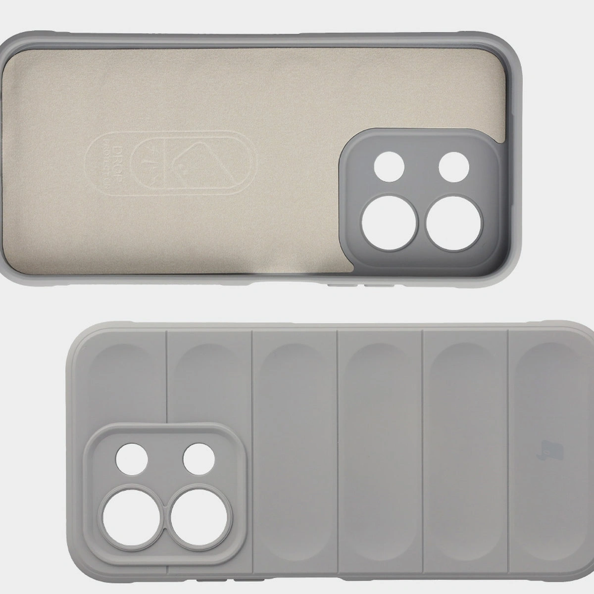 Wyściółka z mikrofibry, wyżłobienia na pleckach i wzmocnione narożniki w etui Bizon Case Tur do Xiaomi Redmi 15C 4G / 5G / POCO C85 4G