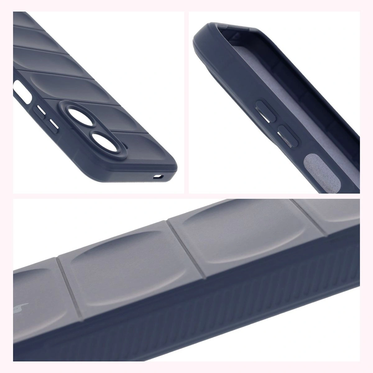 Teksturowane boki i podwyższone krawędzie ekranu i aparatu w etui Bizon Case Tur do Xiaomi Redmi A5 4G / Xiaomi POCO C71 4G