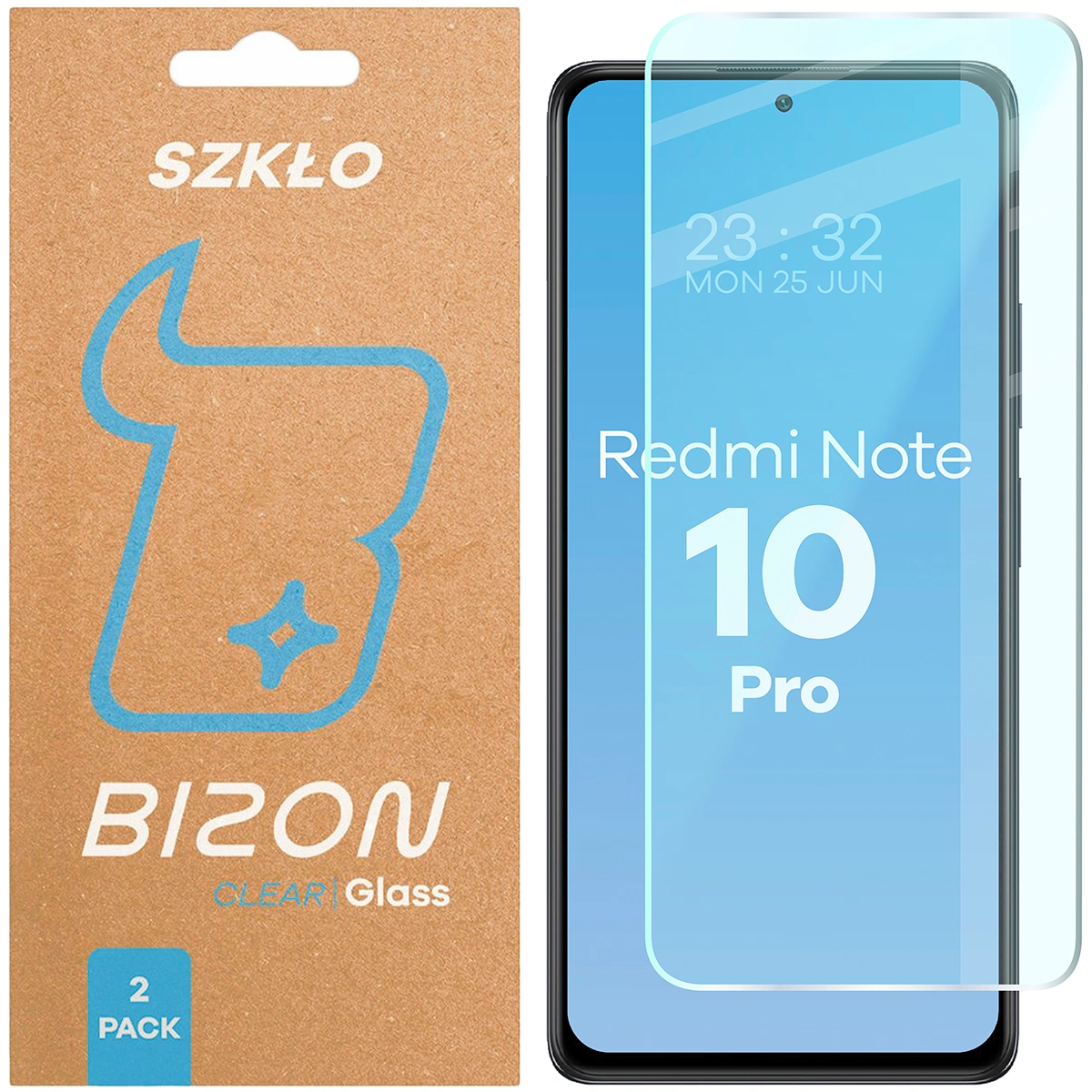 Szkło hartowane Bizon Glass Clear Duo do Xiaomi Redmi Note 10 Pro