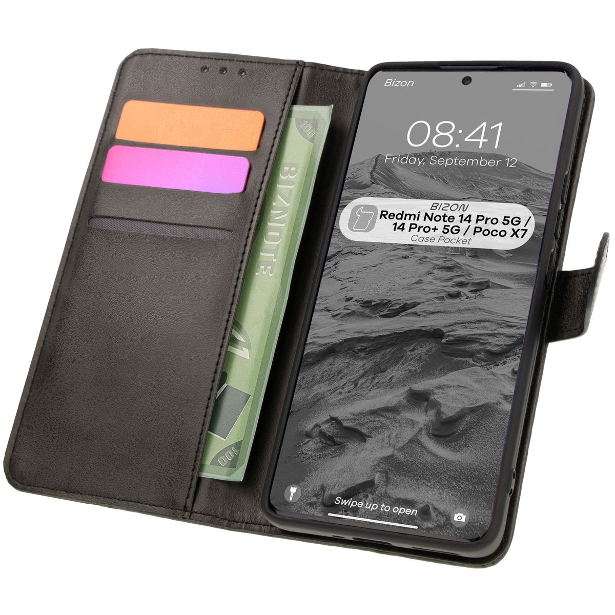 Etui z klapką Bizon Case Pocket do Xiaomi Redmi Note 14 Pro 5G / Xiaomi Poco X7