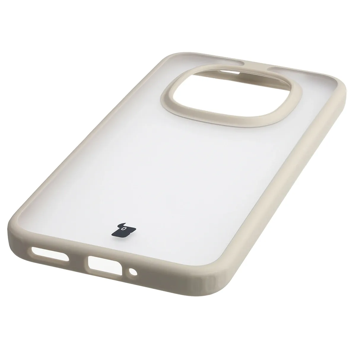 Zintegrowane przyciski, wycięcia i hybrydowy materiał w etui Bizon Case Angelo do Xiaomi Redmi Note 15 Pro 5G