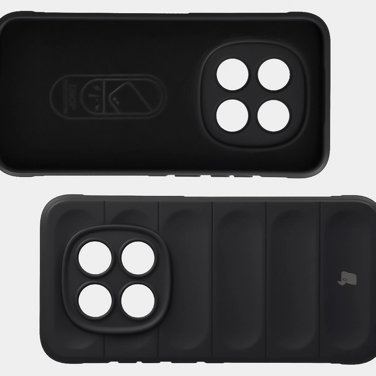 Wyściółka z mikrofibry, wyżłobienia na pleckach i wzmocnione narożniki w etui Bizon Case Tur do Xiaomi Redmi Note 15 Pro 5G