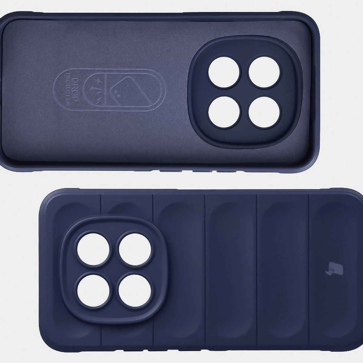 Wyściółka z mikrofibry, wyżłobienia na pleckach i wzmocnione narożniki w etui Bizon Case Tur do Xiaomi Redmi Note 15 Pro Plus 5G / POCO M8 Pro 5G