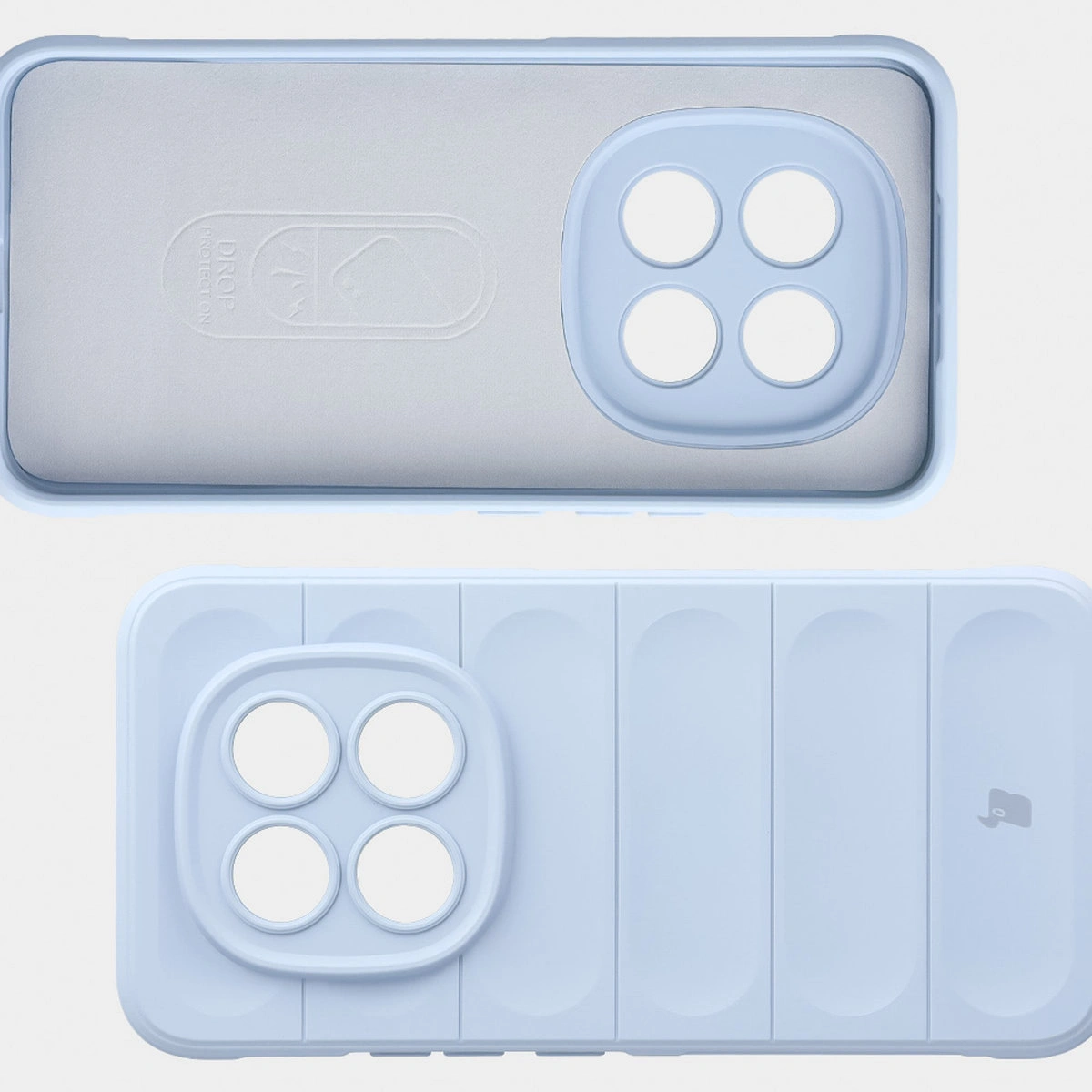 Wyściółka z mikrofibry, wyżłobienia na pleckach i wzmocnione narożniki w etui Bizon Case Tur do Xiaomi Redmi Note 15 Pro Plus 5G / POCO M8 Pro 5G