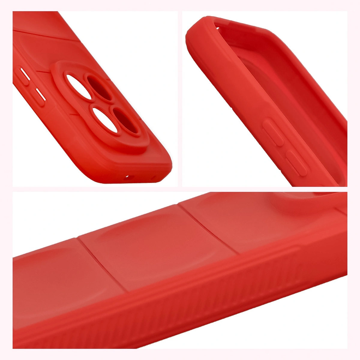 Teksturowane boki i podwyższone krawędzie ekranu i aparatu w etui Bizon Case Tur do Xiaomi Redmi Note 15 Pro Plus 5G / POCO M8 Pro 5G