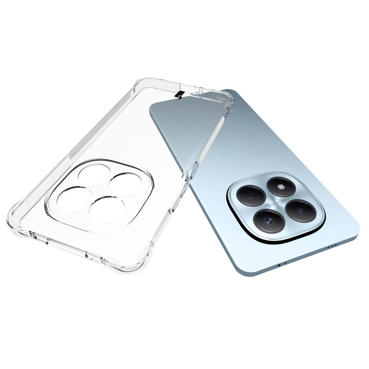 Dedykowane wycięcia i podwyższone krawędzie aparatu w etui Bizon Case Salpa do Xiaomi Redmi Note 15 Pro 4G