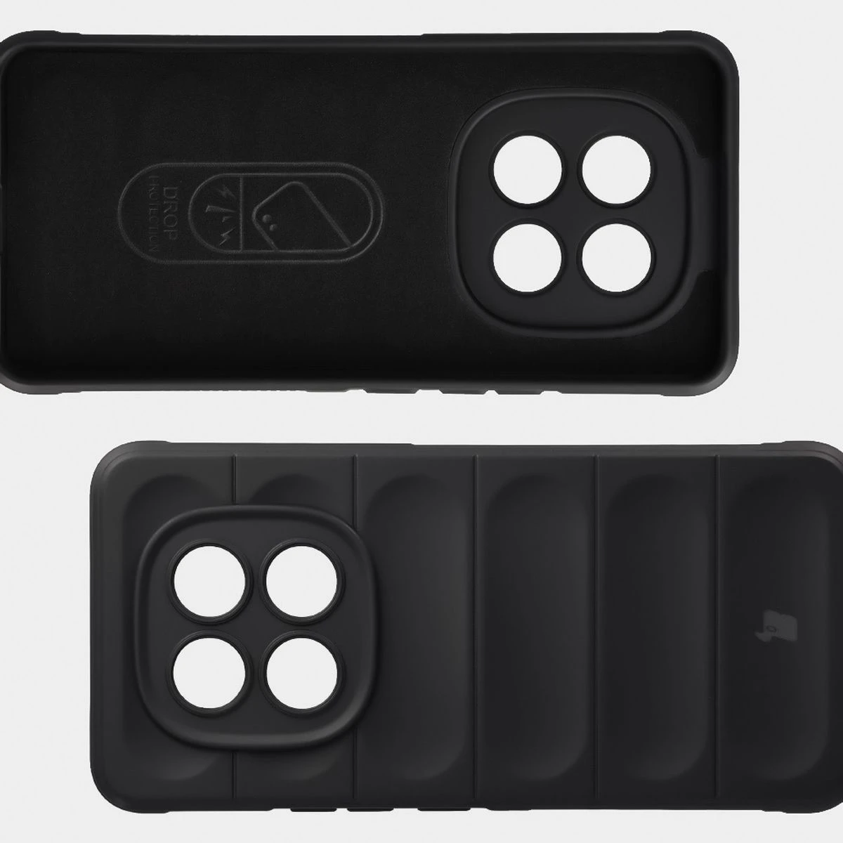 Wyściółka z mikrofibry, wyżłobienia na pleckach i wzmocnione narożniki w etui Bizon Case Tur do Xiaomi Redmi Note 15 Pro 4G