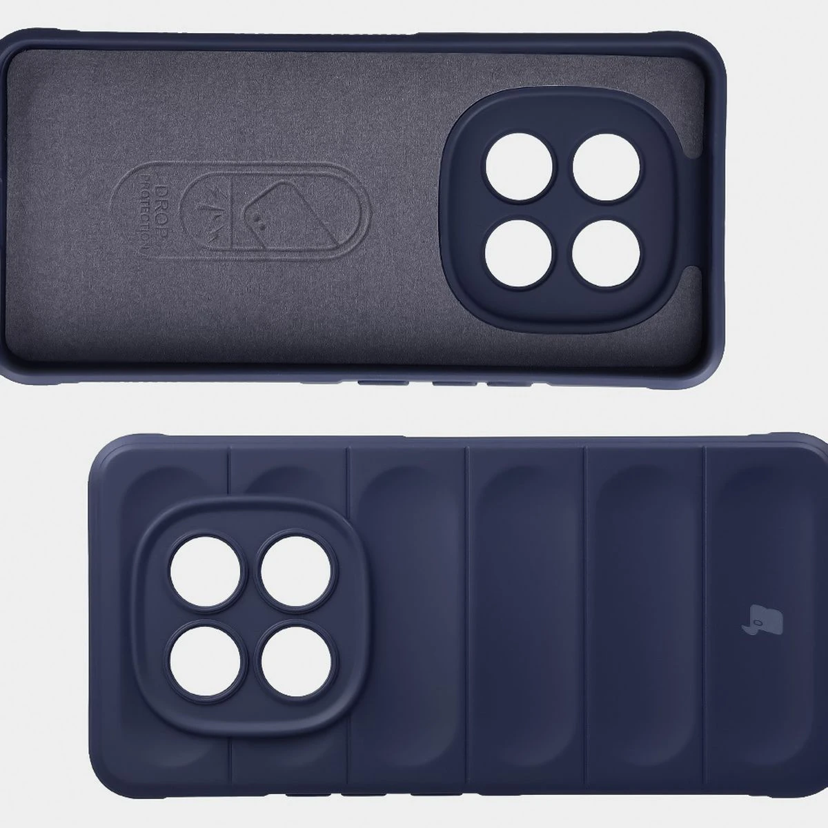 Wyściółka z mikrofibry, wyżłobienia na pleckach i wzmocnione narożniki w etui Bizon Case Tur do Xiaomi Redmi Note 15 Pro 4G