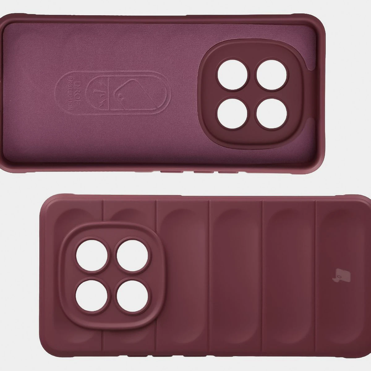 Wyściółka z mikrofibry, wyżłobienia na pleckach i wzmocnione narożniki w etui Bizon Case Tur do Xiaomi Redmi Note 15 Pro 4G