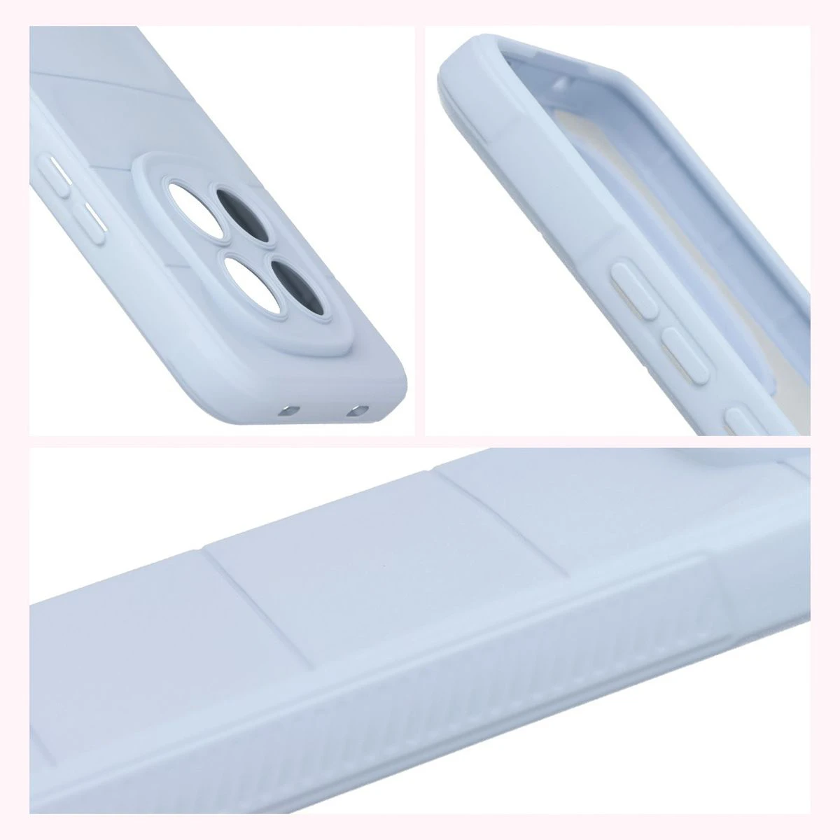 Teksturowane boki i podwyższone krawędzie ekranu i aparatu w etui Bizon Case Tur do Xiaomi Redmi Note 15 Pro 4G