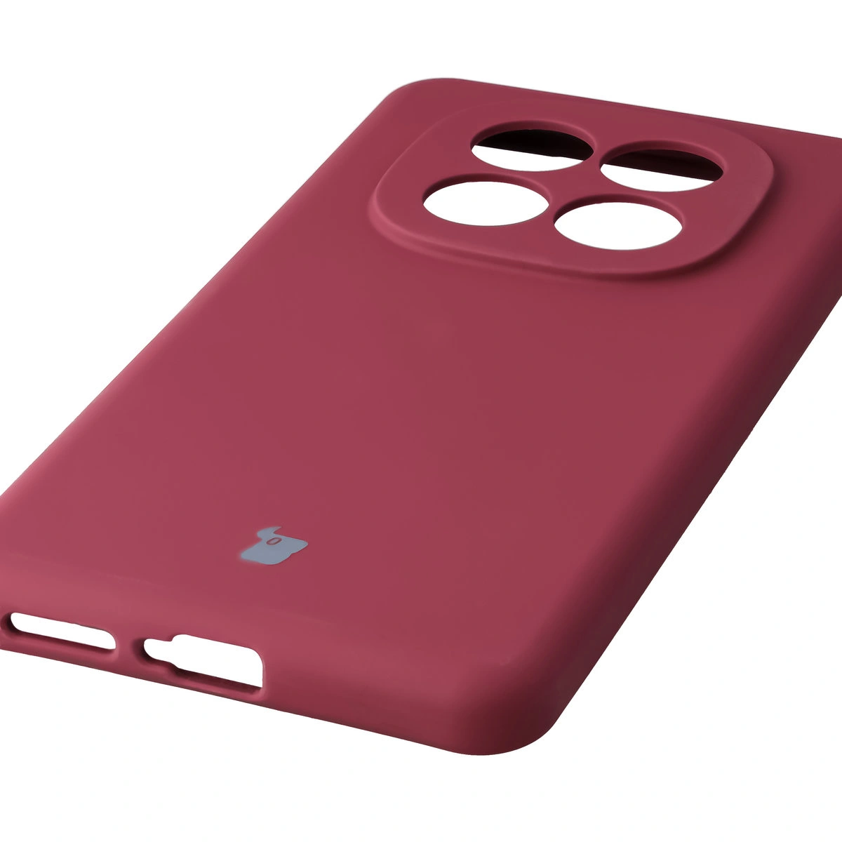 Zbliżenie na precyzyjne wycięcia i możliwość ładowania indukcyjnego w etui Bizon Soft Case do Xiaomi Redmi Note 15 Pro 4G