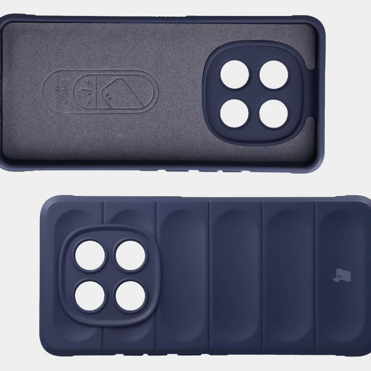 Wyściółka z mikrofibry, wyżłobienia na pleckach i wzmocnione narożniki w etui Bizon Case Tur do Xiaomi Redmi Note 15 4G