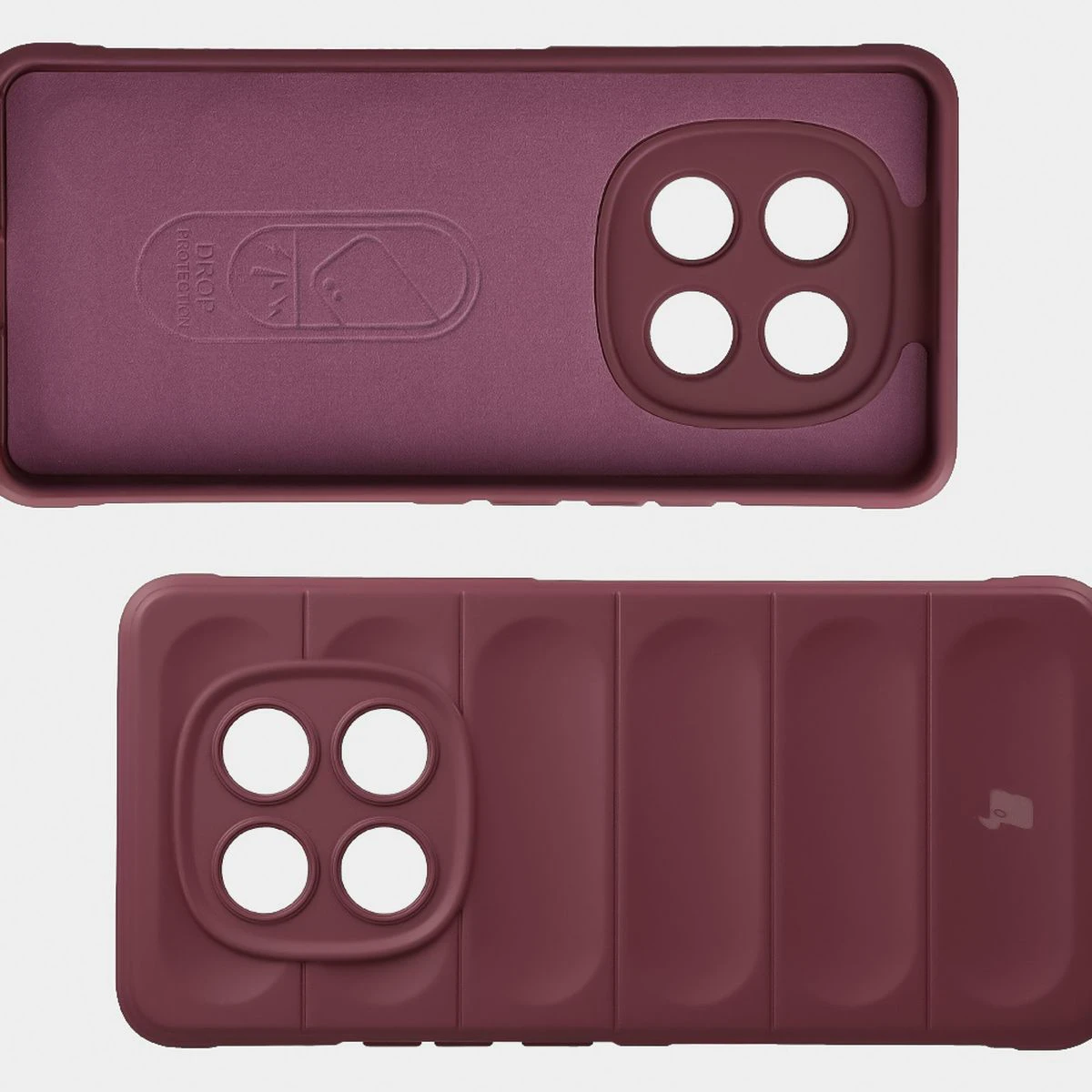 Wyściółka z mikrofibry, wyżłobienia na pleckach i wzmocnione narożniki w etui Bizon Case Tur do Xiaomi Redmi Note 15 4G