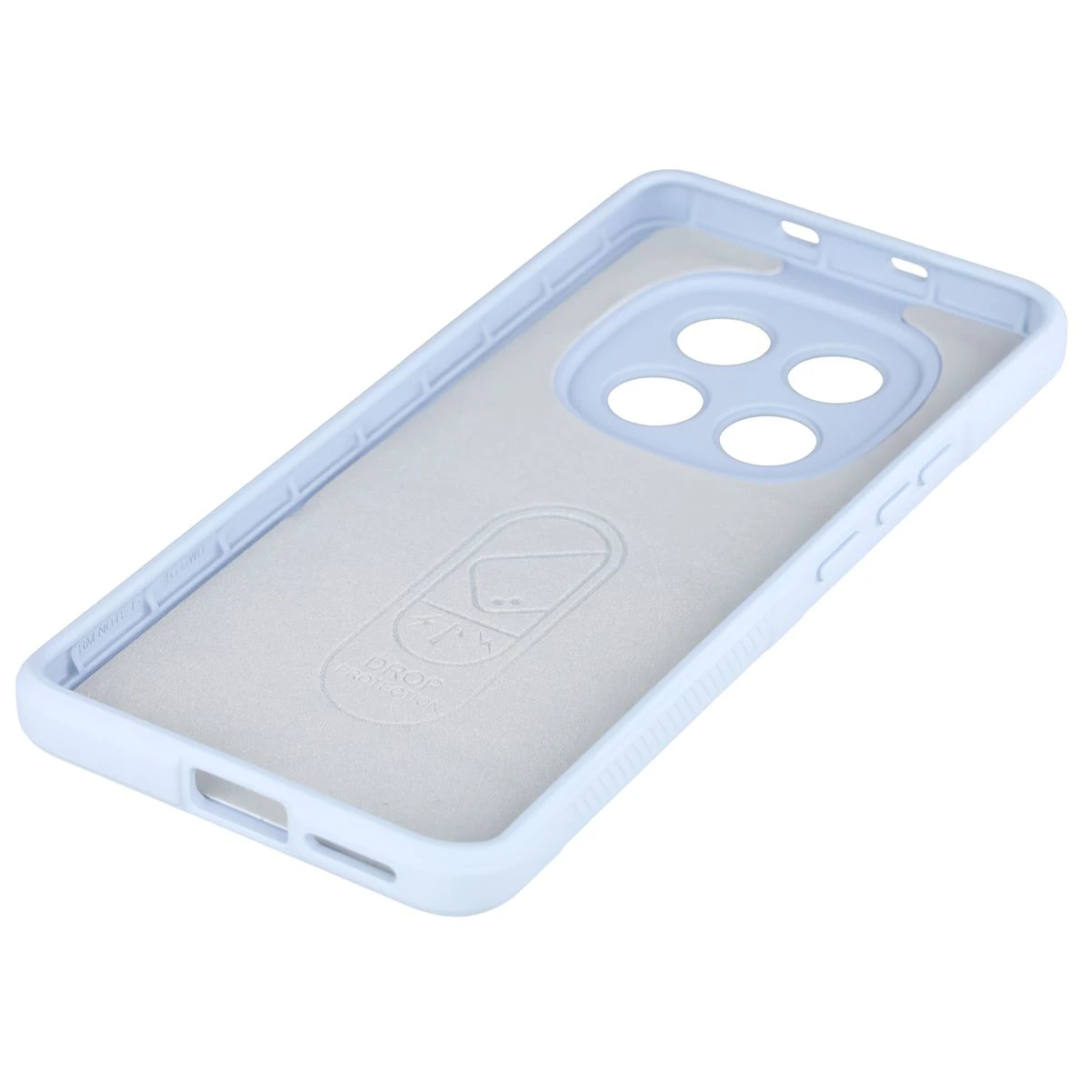 Precyzyjne wycięcia i kompatybilność z ładowaniem indukcyjnym w etui Bizon Case Tur do Xiaomi Redmi Note 15 4G