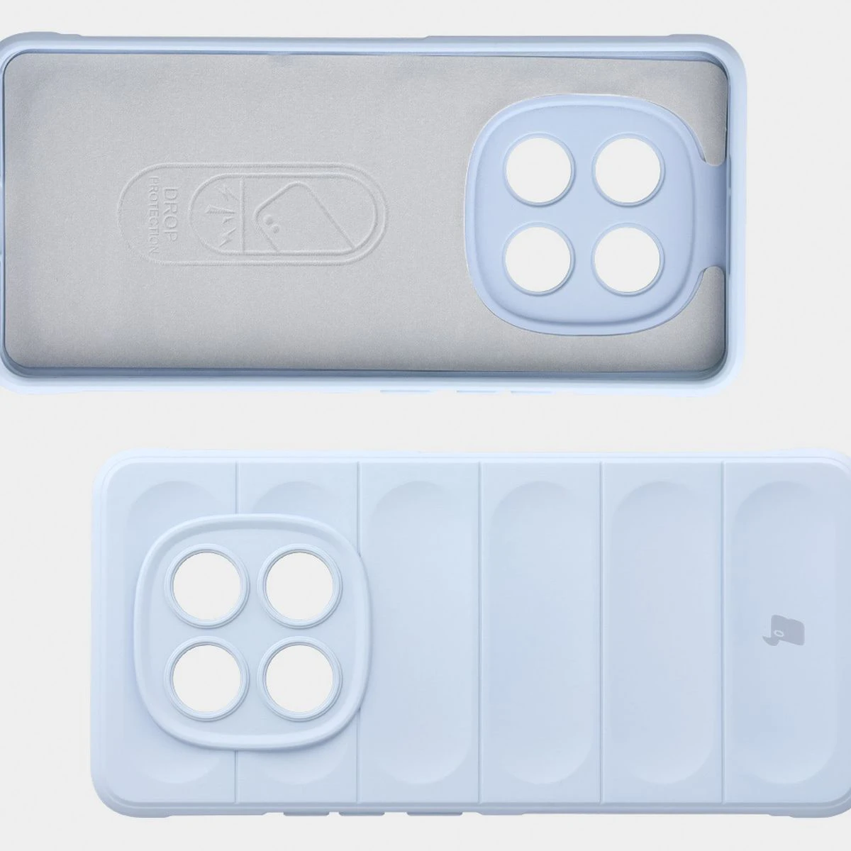 Wyściółka z mikrofibry, wyżłobienia na pleckach i wzmocnione narożniki w etui Bizon Case Tur do Xiaomi Redmi Note 15 4G