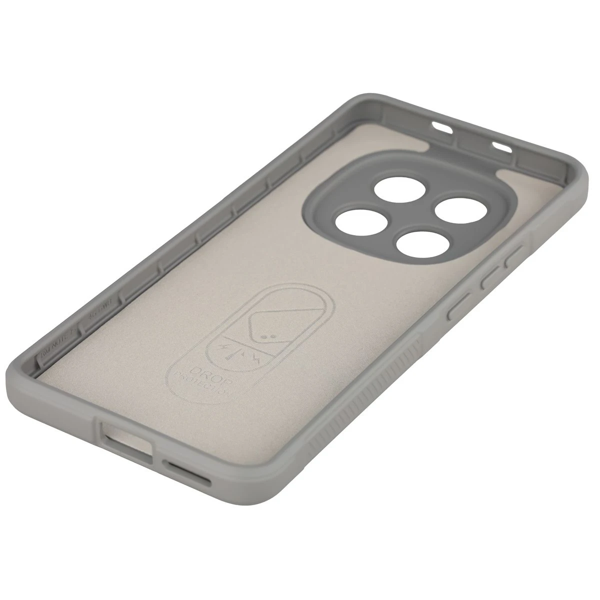 Precyzyjne wycięcia i kompatybilność z ładowaniem indukcyjnym w etui Bizon Case Tur do Xiaomi Redmi Note 15 4G