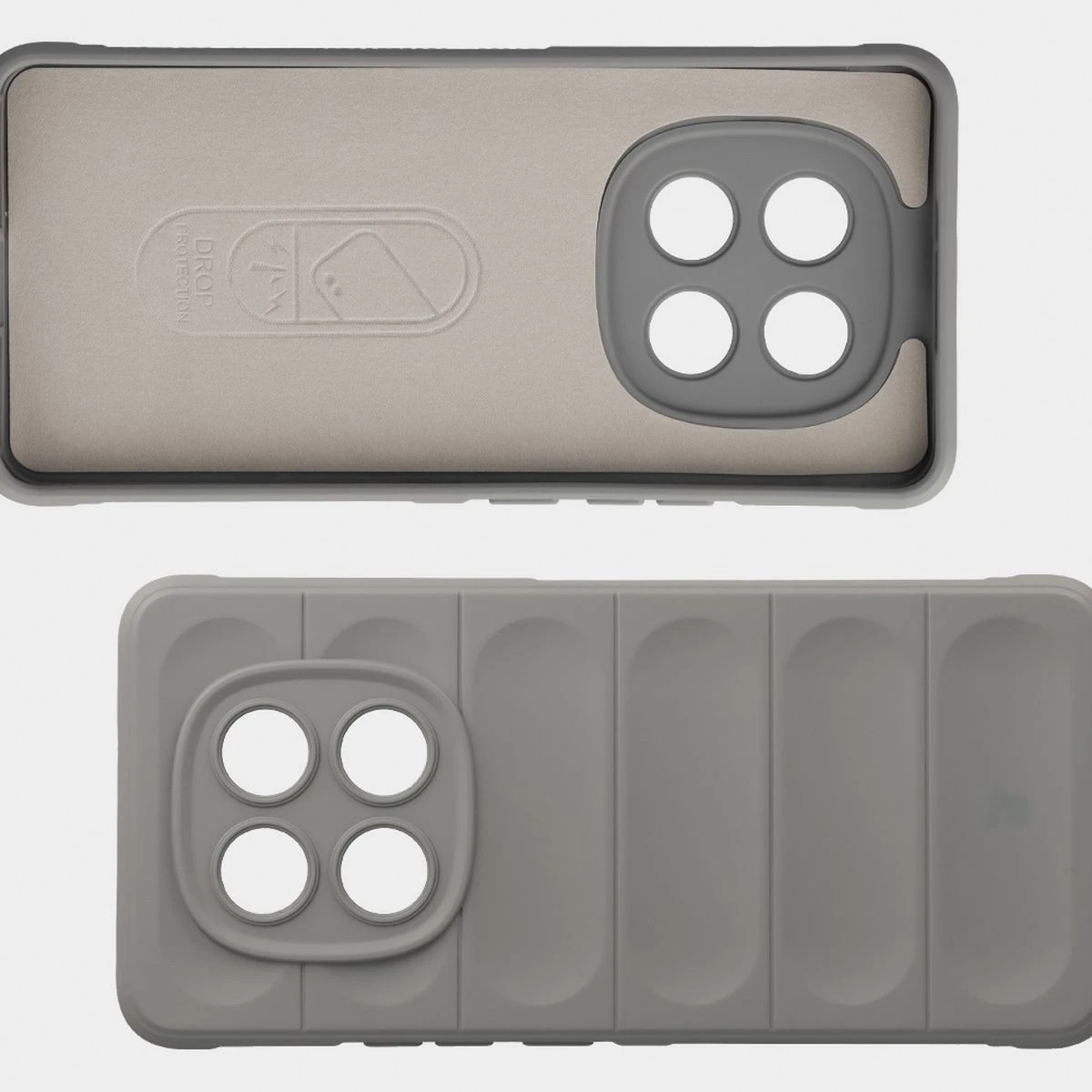 Wyściółka z mikrofibry, wyżłobienia na pleckach i wzmocnione narożniki w etui Bizon Case Tur do Xiaomi Redmi Note 15 4G