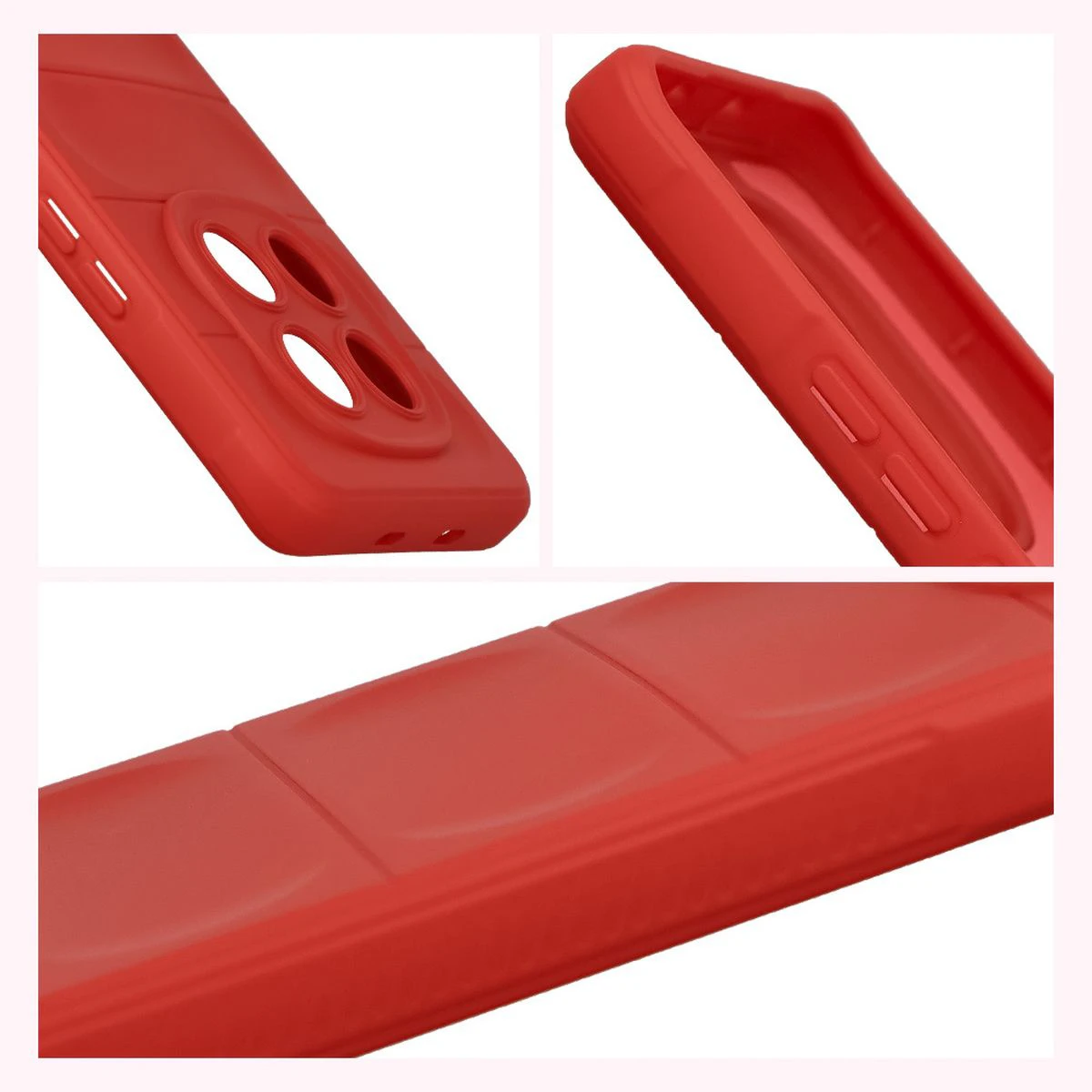 Teksturowane boki i podwyższone krawędzie ekranu i aparatu w etui Bizon Case Tur do Xiaomi Redmi Note 15 4G