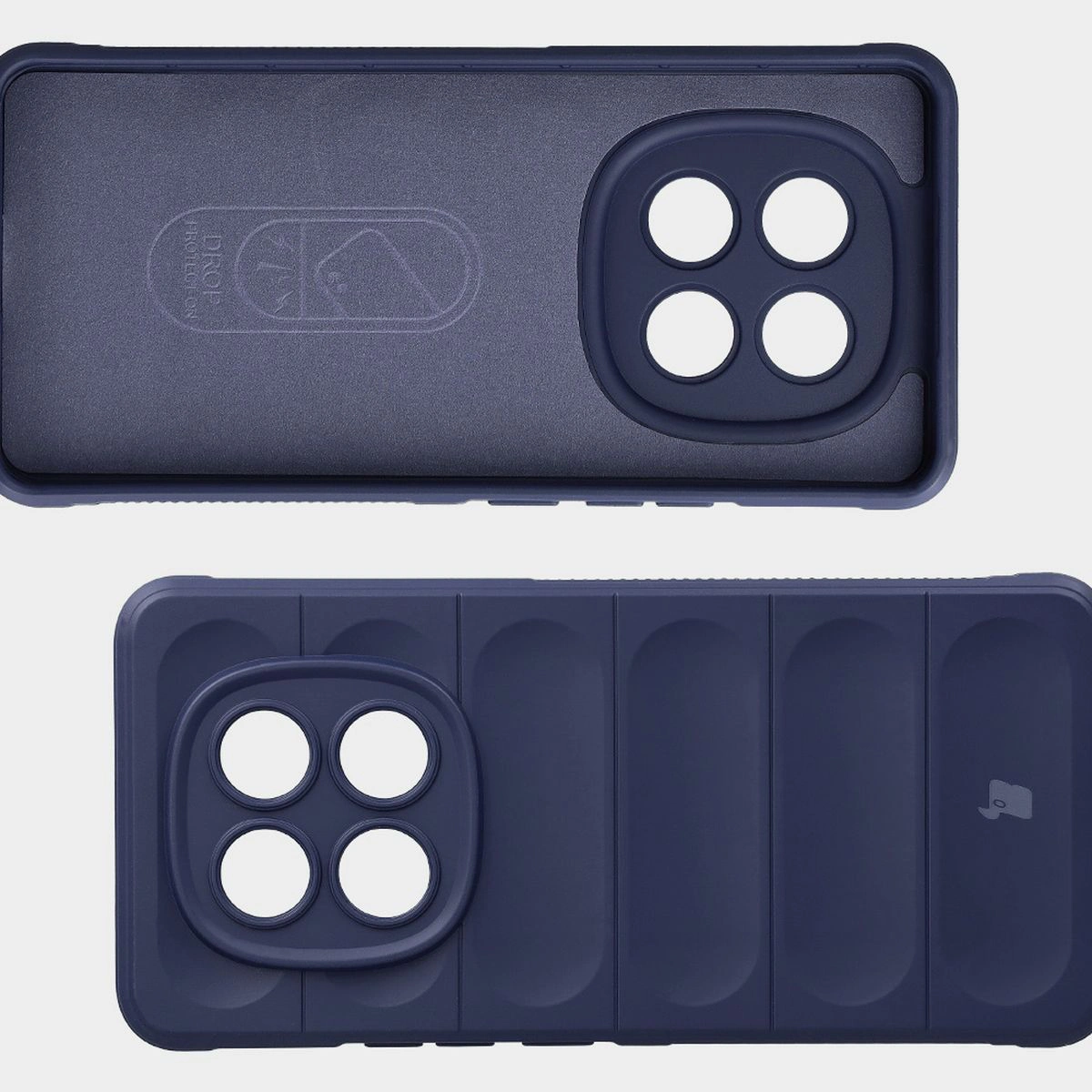 Wyściółka z mikrofibry, wyżłobienia na pleckach i wzmocnione narożniki w etui Bizon Case Tur do Xiaomi Redmi Note 15 5G / Xiaomi POCO M8 5G