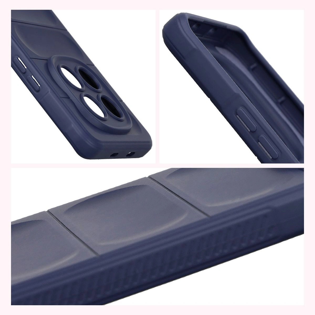 Teksturowane boki i podwyższone krawędzie ekranu i aparatu w etui Bizon Case Tur do Xiaomi Redmi Note 15 5G / Xiaomi POCO M8 5G