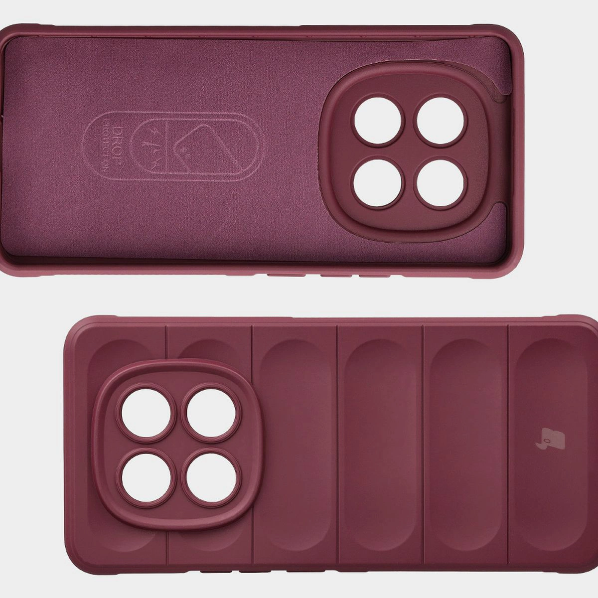 Wyściółka z mikrofibry, wyżłobienia na pleckach i wzmocnione narożniki w etui Bizon Case Tur do Xiaomi Redmi Note 15 5G / Xiaomi POCO M8 5G