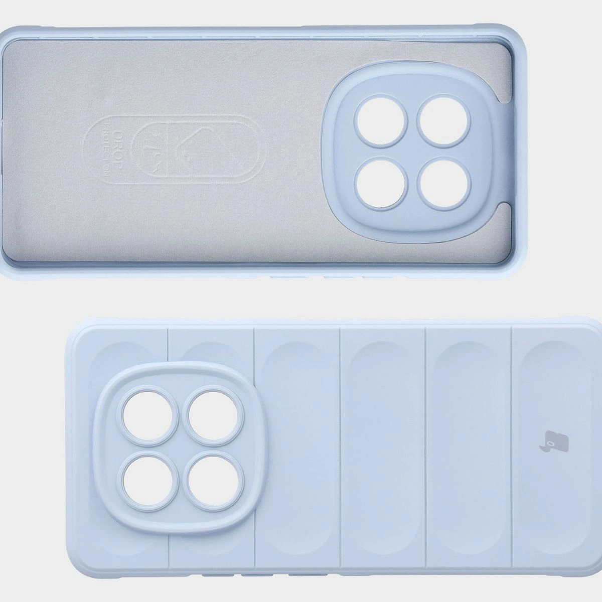 Wyściółka z mikrofibry, wyżłobienia na pleckach i wzmocnione narożniki w etui Bizon Case Tur do Xiaomi Redmi Note 15 5G / Xiaomi POCO M8 5G