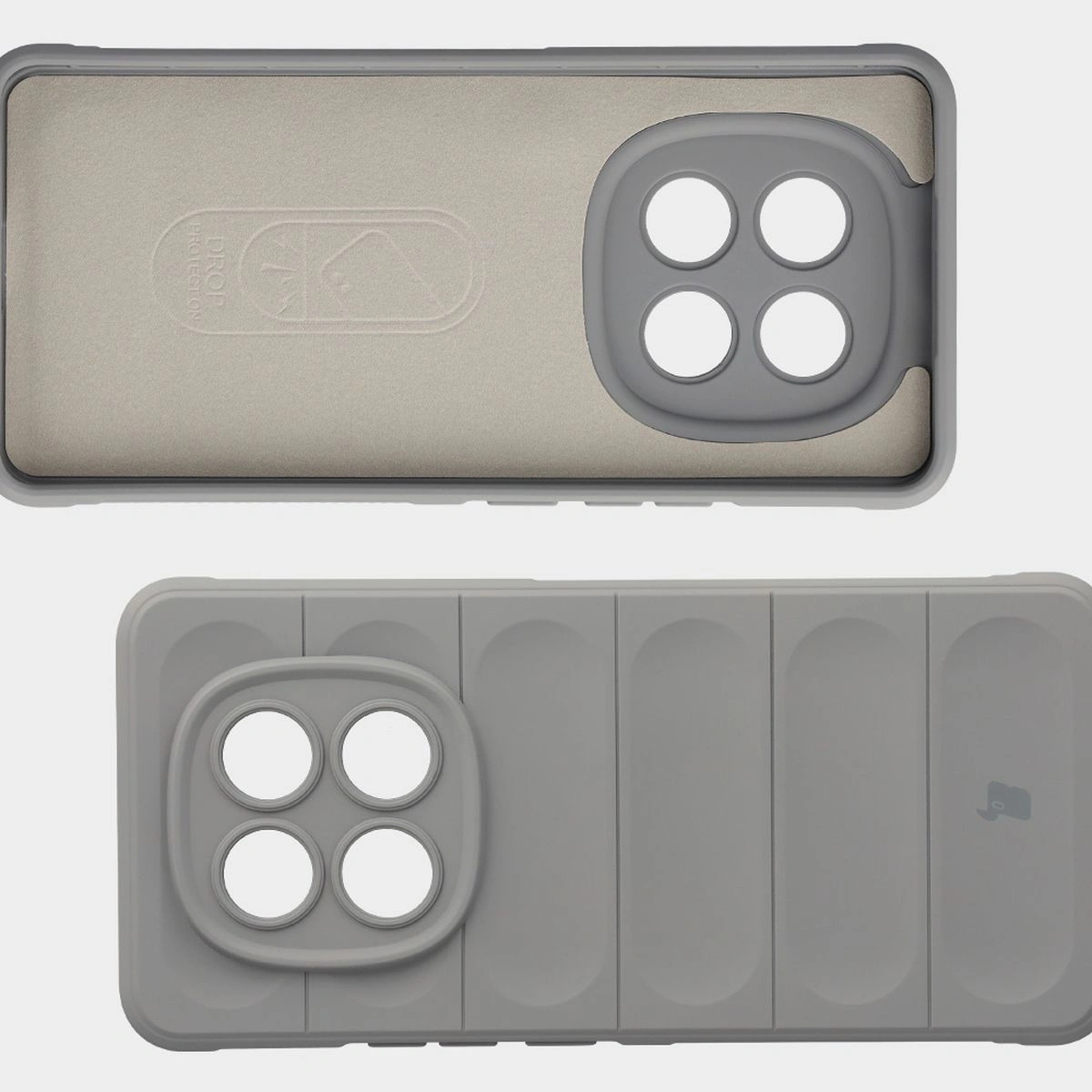 Wyściółka z mikrofibry, wyżłobienia na pleckach i wzmocnione narożniki w etui Bizon Case Tur do Xiaomi Redmi Note 15 5G / Xiaomi POCO M8 5G