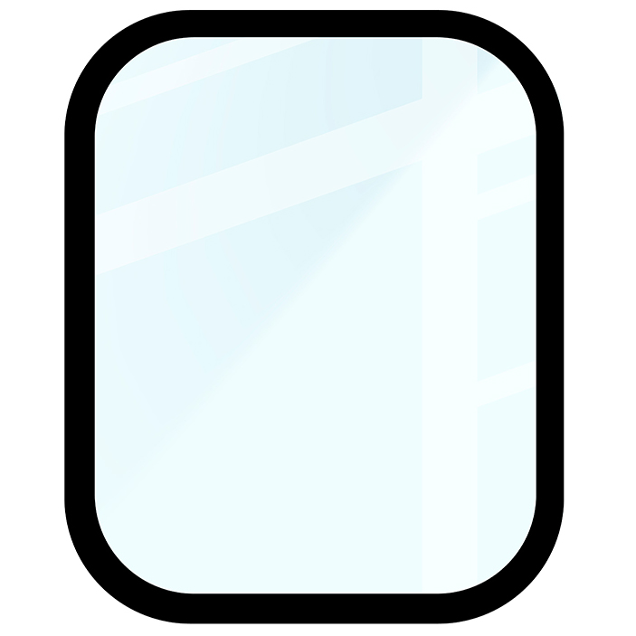 Wymiary szkła hybrydowego Bizon Glass Watch Edge dla Xiaomi Redmi Watch 5 Active