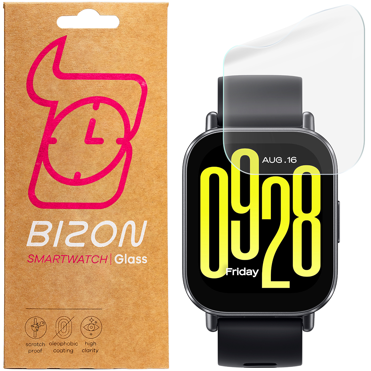 Folia hydrożelowa Bizon Glass Watch Hydrogel dla Xiaomi Redmi Watch 5 Active!