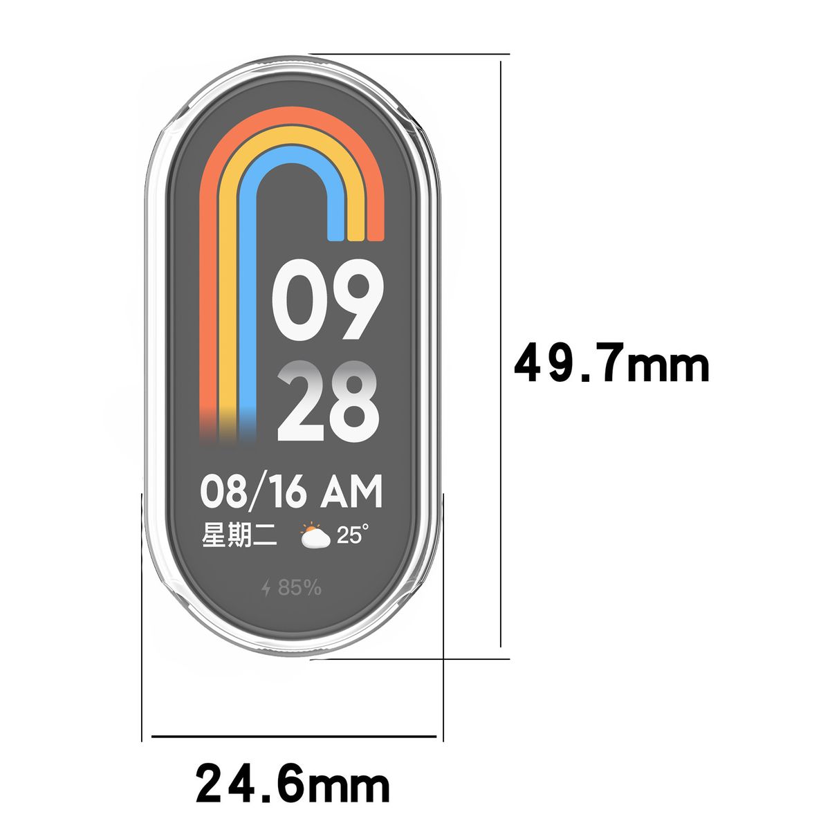 Etui Bizon Case Watch Felipe dla Xiaomi Smart Band 9