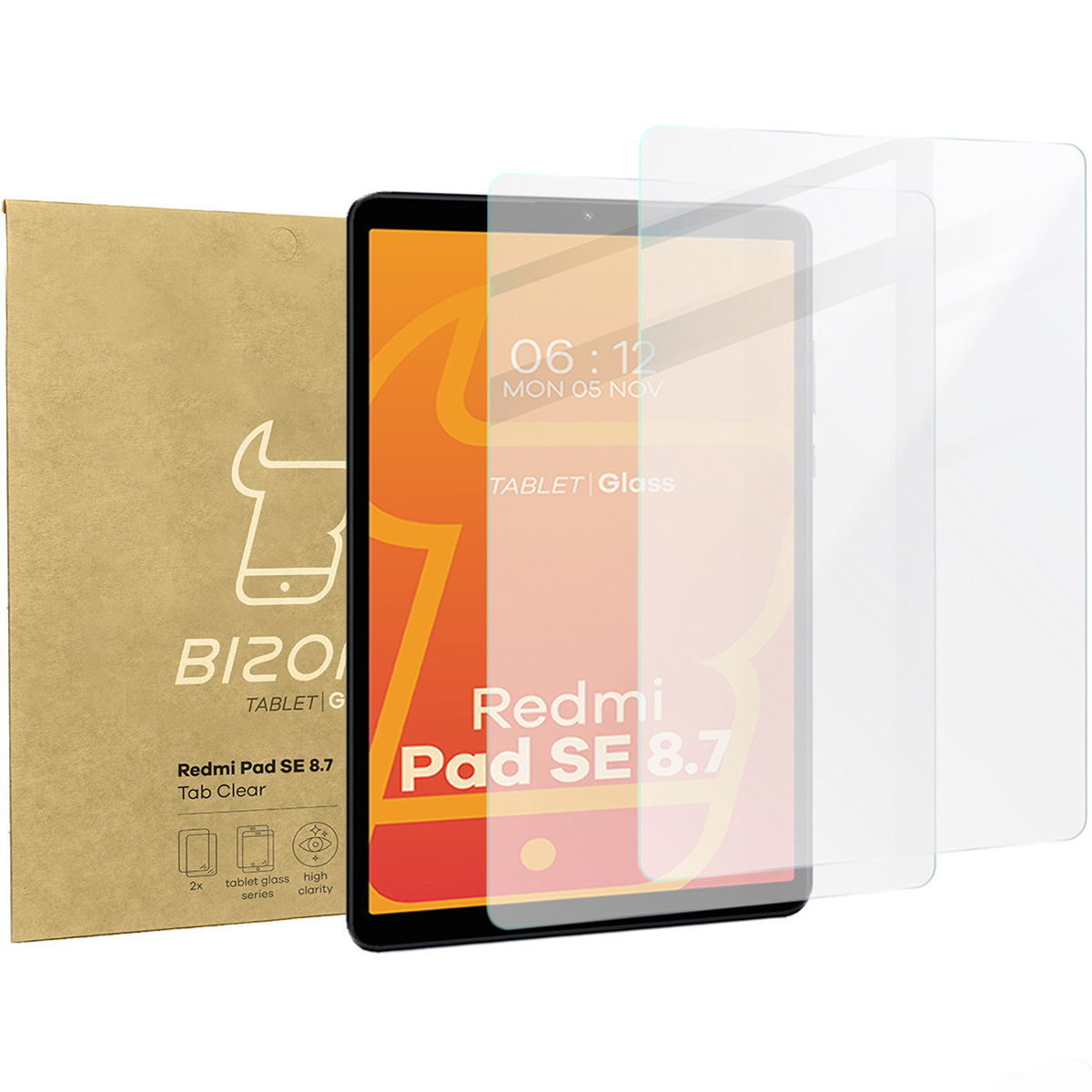 Szkło hartowane do tabletu Bizon Glass Tab Clear do  Xiaomi Redmi Pad SE 8.7 