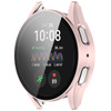 Etui ze szkłem do zegarka Bizon Case+Glass Watch do Galaxy Watch 7 40 mm, satynowo różowe