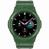 Etui z paskiem Bizon Strap + Case Watch Action do Galaxy Watch 4 / 5 44 mm, ciemnozielone