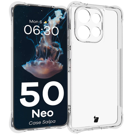 Elastyczne etui Bizon Case Salpa do Motorola Edge 50 Neo, przezroczyste