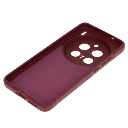 Pancerne etui Bizon Case Tur do Vivo X200 Pro, burgundowe