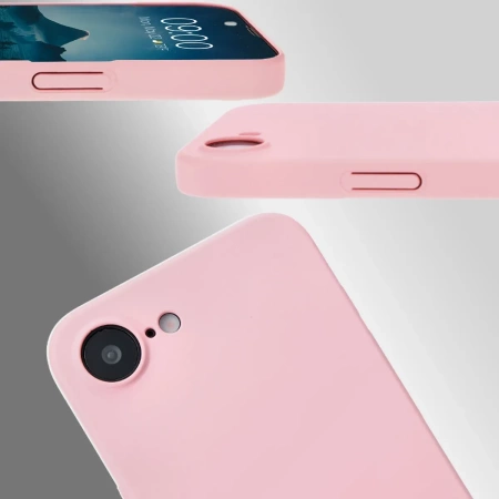 Etui Bizon Case Łupka do iPhone 16e, różowe