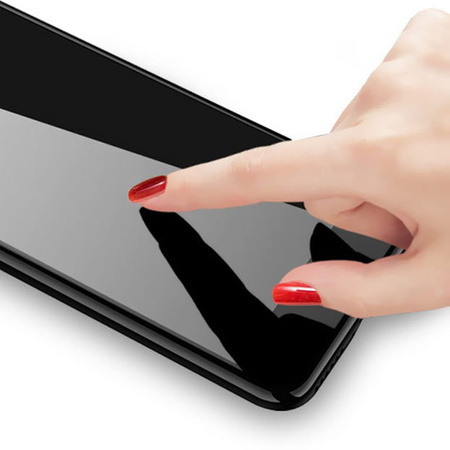 Szkło hartowane Bizon Glass Edge do Galaxy A73 5G, czarne