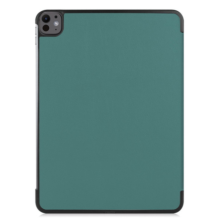 Etui Bizon Case Tab Croc do iPad Pro 13" 2025 / 2024, ciemnozielone
